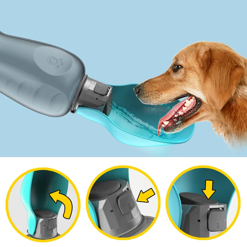 Garrafa de água portátil para cães de pequeno e grande porte, tigela para filhotes, bebedouro para gatos, Labrodor Yorkshire, suprimentos para animais de estimação